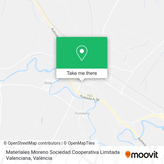 Materiales Moreno Sociedad Cooperativa Limitada Valenciana map