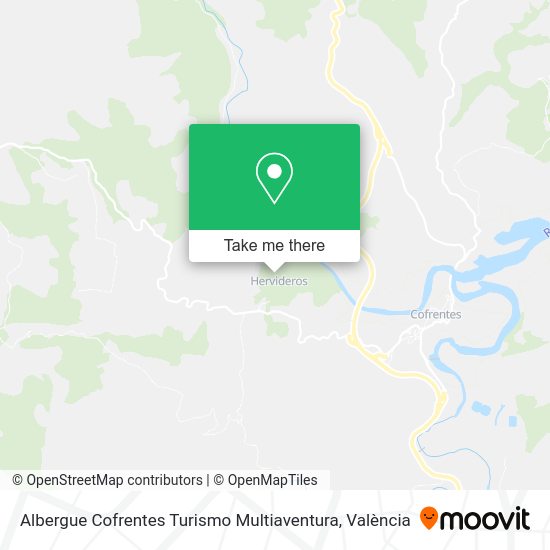 Albergue Cofrentes Turismo Multiaventura map