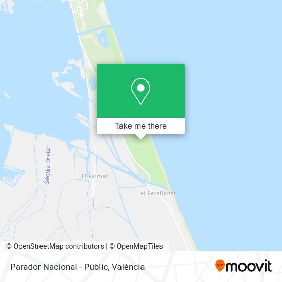 Parador Nacional - Públic map