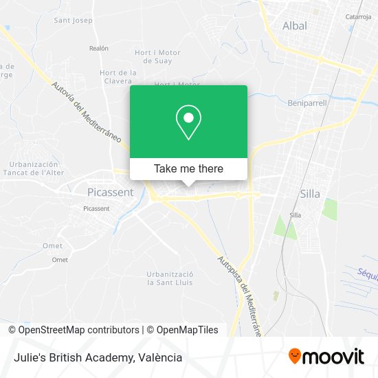 Julie's British Academy map