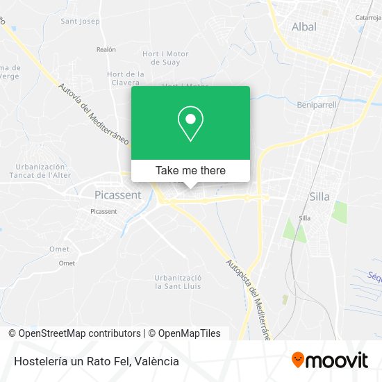 Hostelería un Rato Fel map