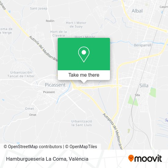 Hamburguesería La Coma map