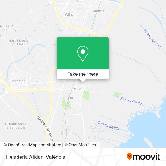 Heladería Alidan map