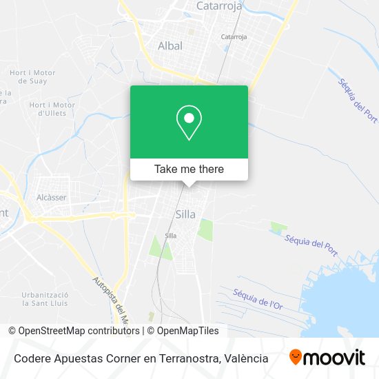Codere Apuestas Corner en Terranostra map