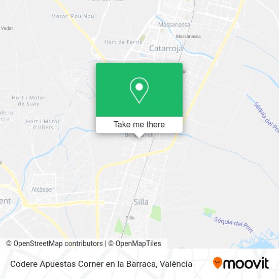 Codere Apuestas Corner en la Barraca map