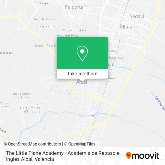 The Little Plane Academy - Academia de Repaso e Inglés Albal map