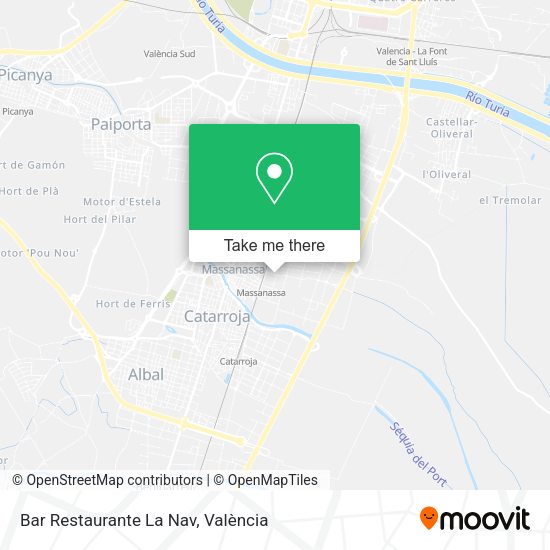 Bar Restaurante La Nav map