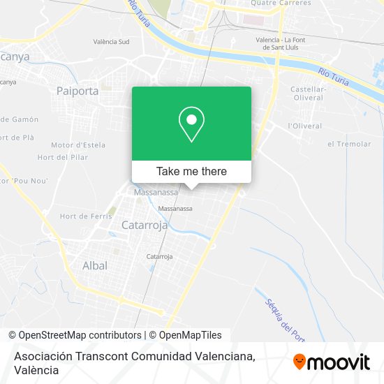 Asociación Transcont Comunidad Valenciana map