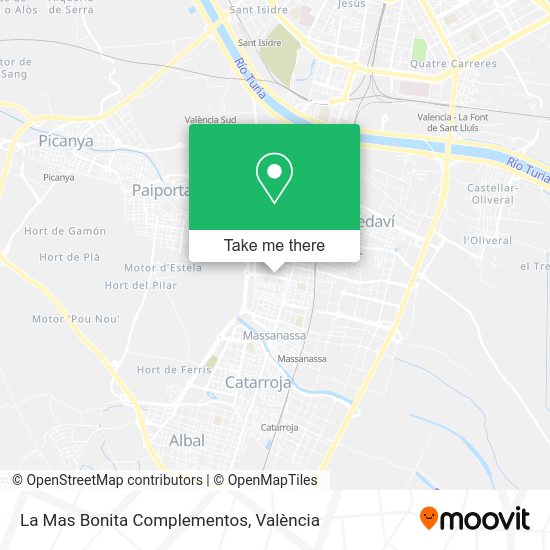 La Mas Bonita Complementos map