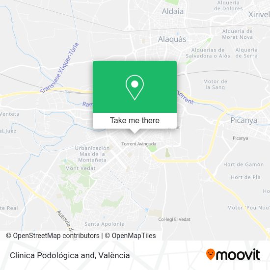 Clinica Podológica and map