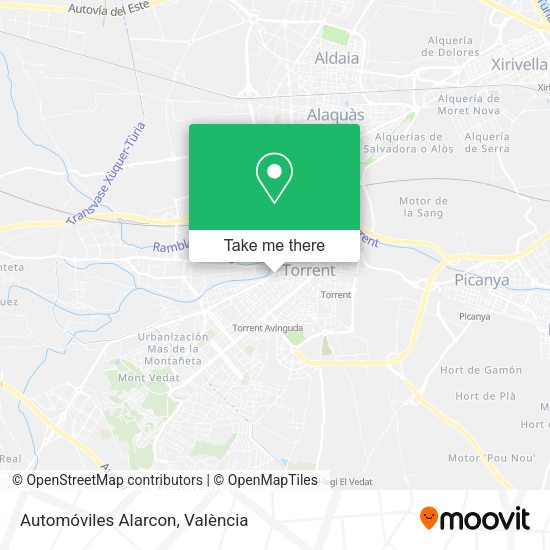 Automóviles Alarcon map