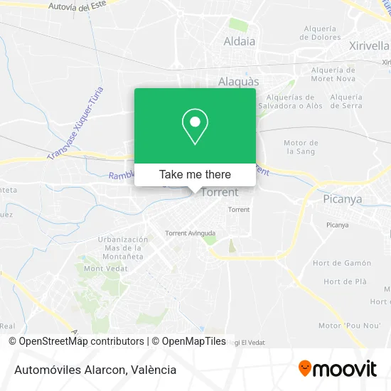 Automóviles Alarcon map