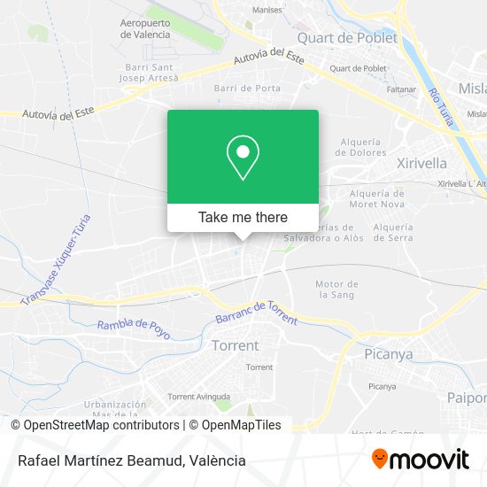 Rafael Martínez Beamud map