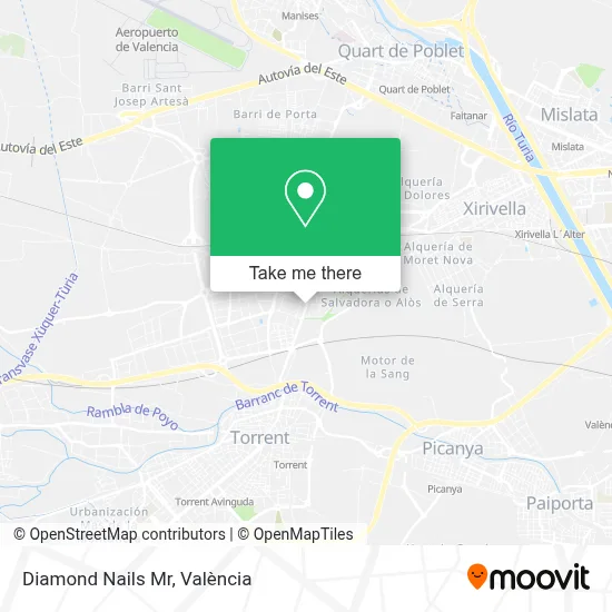 Diamond Nails Mr map