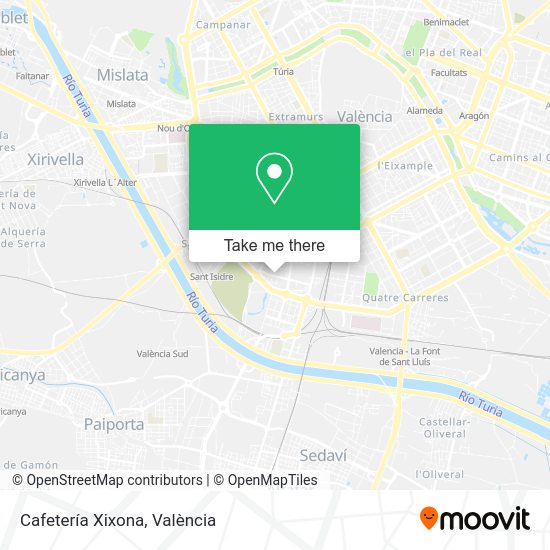 Cafetería Xixona map
