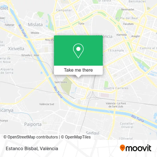 Estanco Bisbal map
