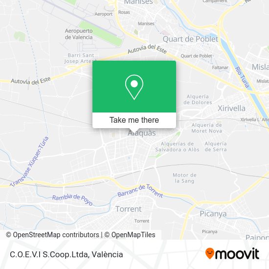 C.O.E.V.I S.Coop.Ltda map