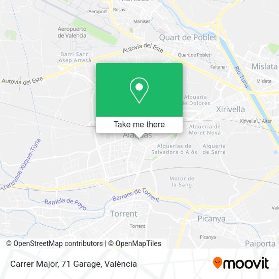Carrer Major, 71 Garage map