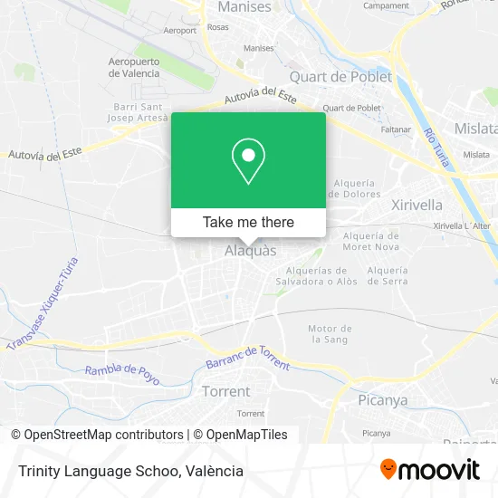 Trinity Language Schoo map
