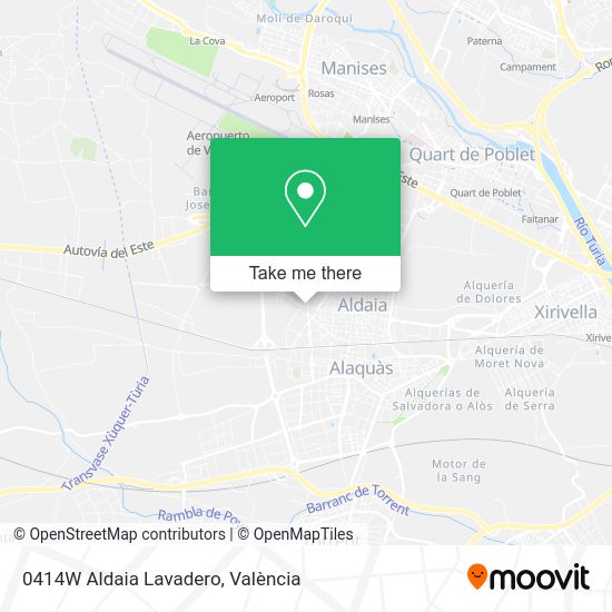 0414W Aldaia Lavadero map
