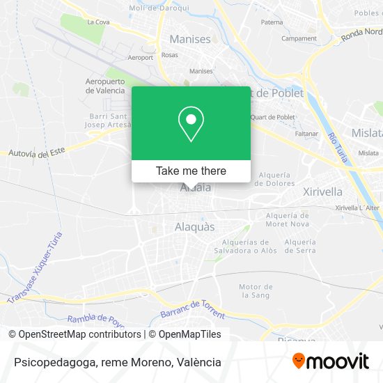 Psicopedagoga, reme Moreno map