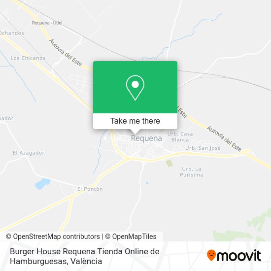 Burger House Requena Tienda Online de Hamburguesas map