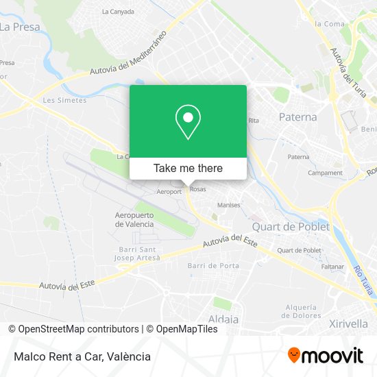 Malco Rent a Car map