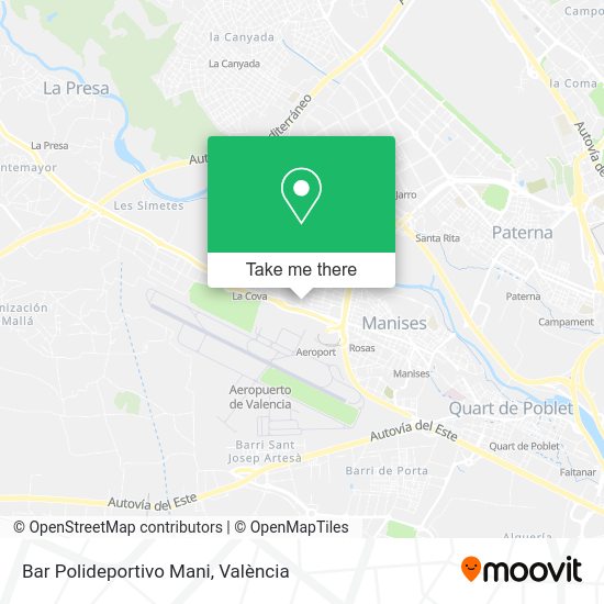 Bar Polideportivo Mani map