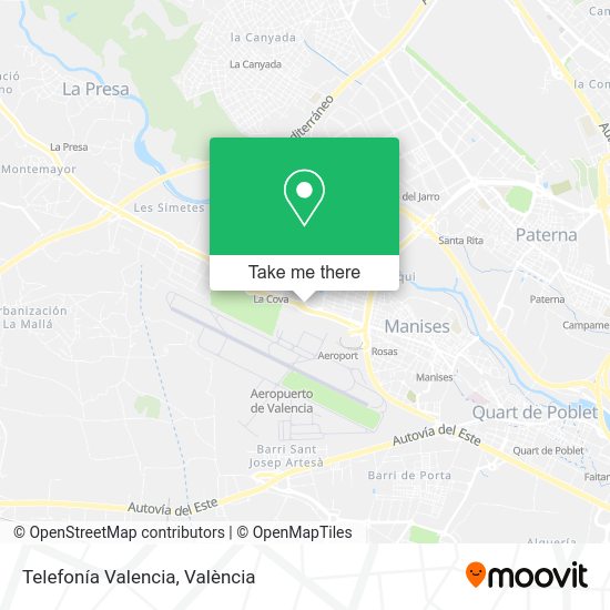 Telefonía Valencia map