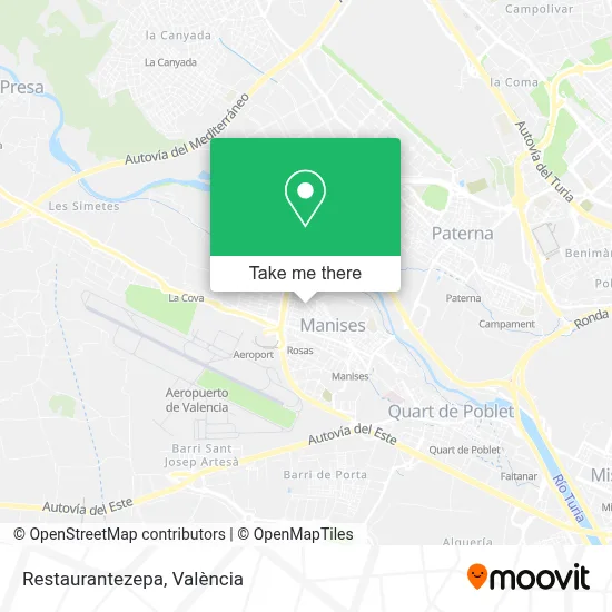 Restaurantezepa map