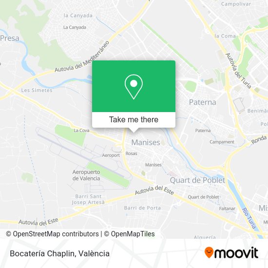 Bocatería Chaplin map
