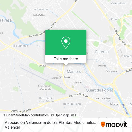 Asociación Valenciana de las Plantas Medicinales map