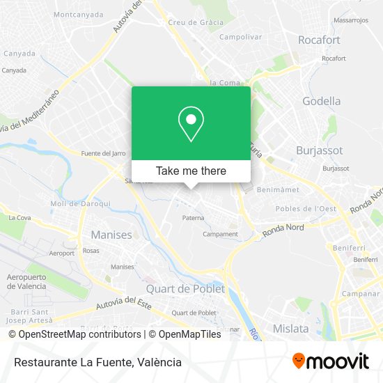 Restaurante La Fuente map
