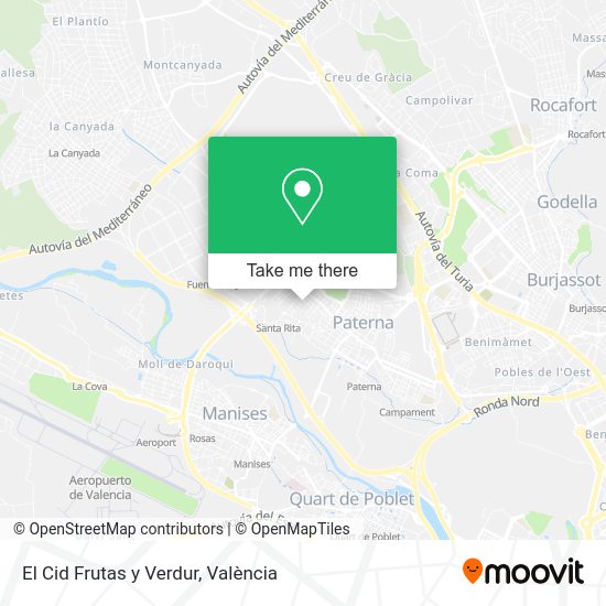 El Cid Frutas y Verdur map