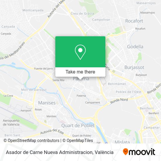 Asador de Carne Nueva Administracion map