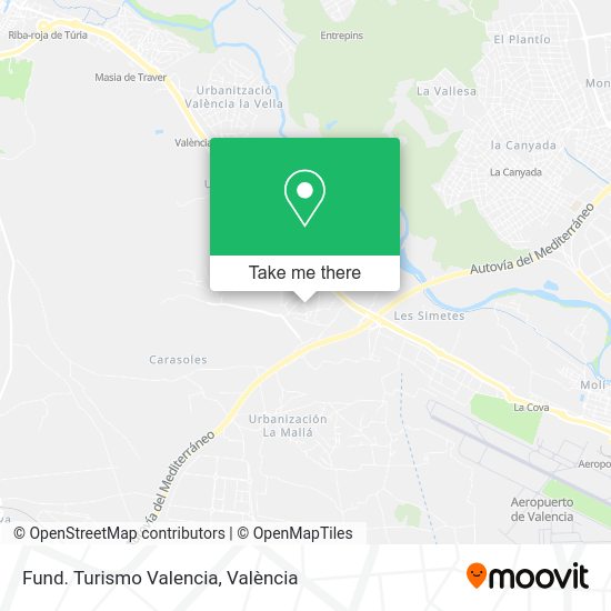 Fund. Turismo Valencia map