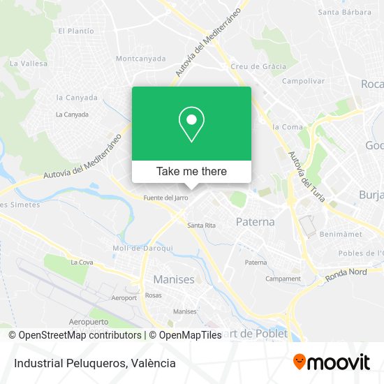 Industrial Peluqueros map