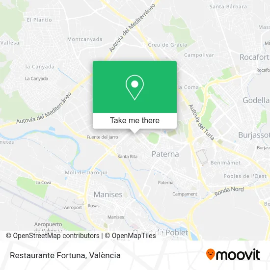 Restaurante Fortuna map