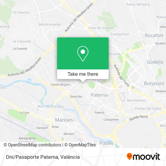 Dni/Pasaporte Paterna map