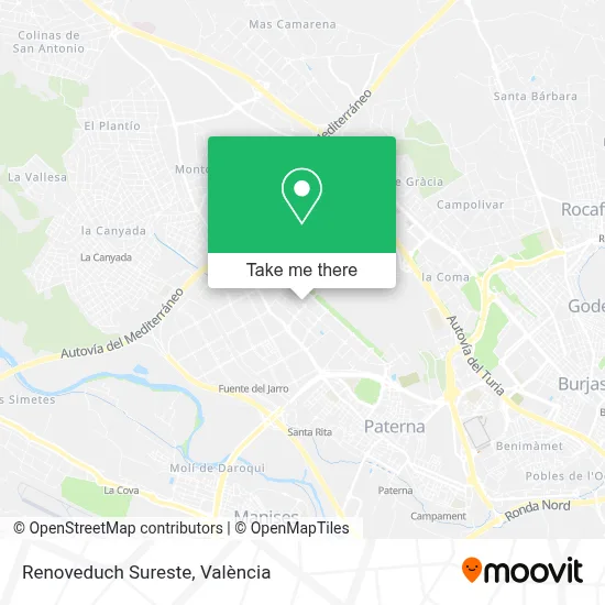 Renoveduch Sureste map