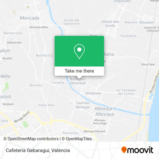 Cafetería Gebaragui map