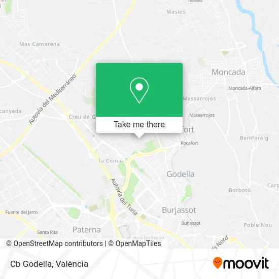 Cb Godella map