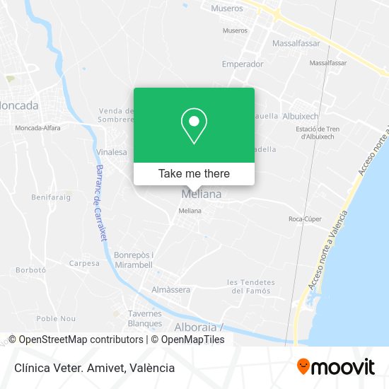 Clínica Veter. Amivet map