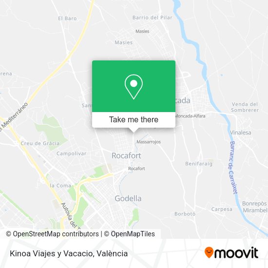 Kinoa Viajes y Vacacio map