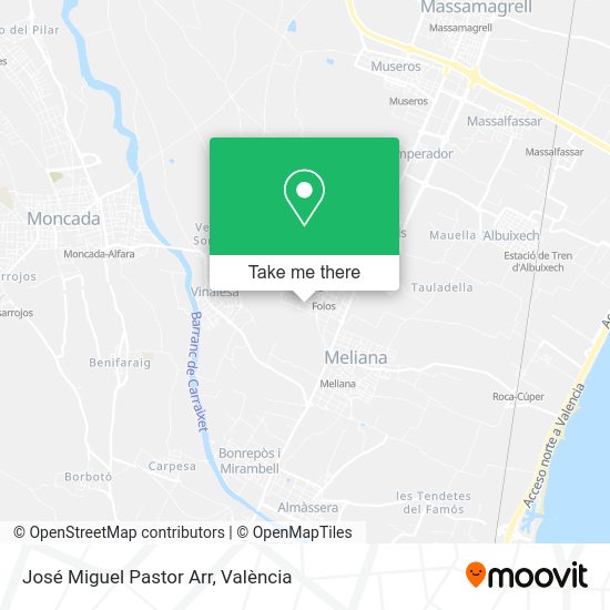 José Miguel Pastor Arr map