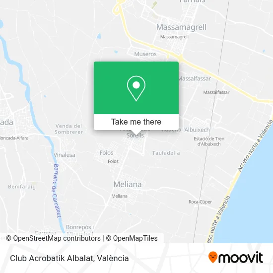 Club Acrobatik Albalat map
