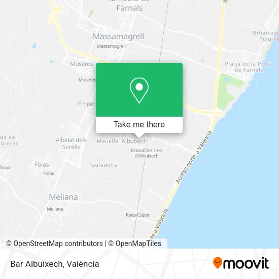 Bar Albuixech map