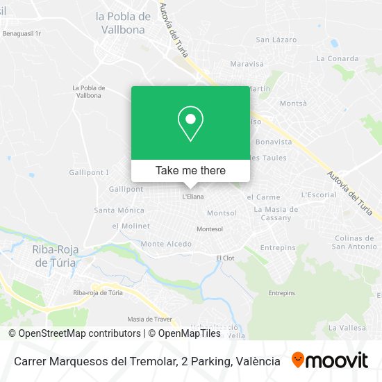 Carrer Marquesos del Tremolar, 2 Parking map