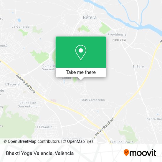 Bhakti Yoga Valencia map