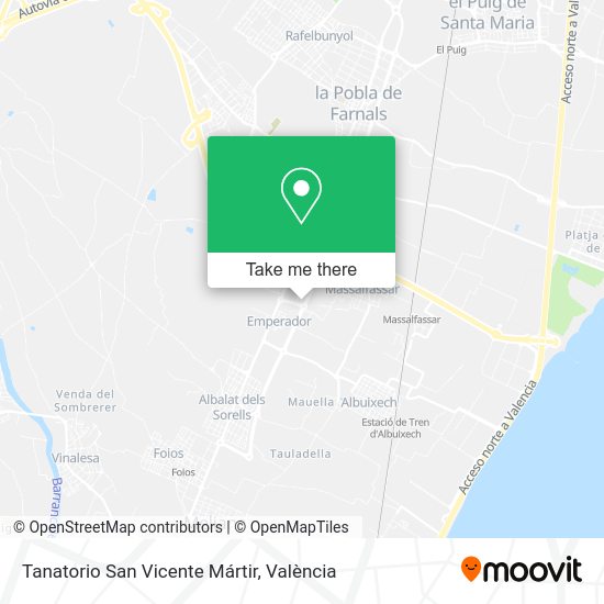 Tanatorio San Vicente Mártir map